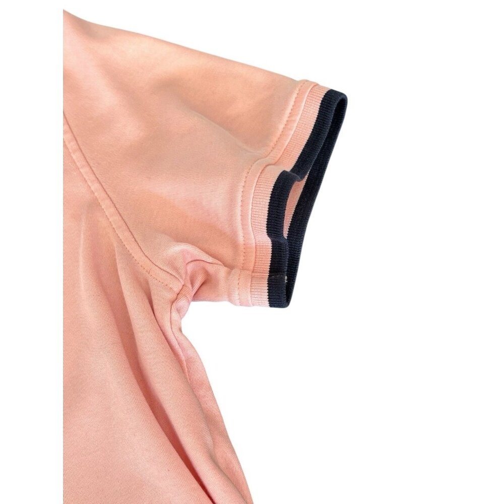 Tommy Hilfiger Polo Shirt Size S Mens Pink Preppy Short Sleeve Flag Classic‎ Fit - Picture 11 of 15